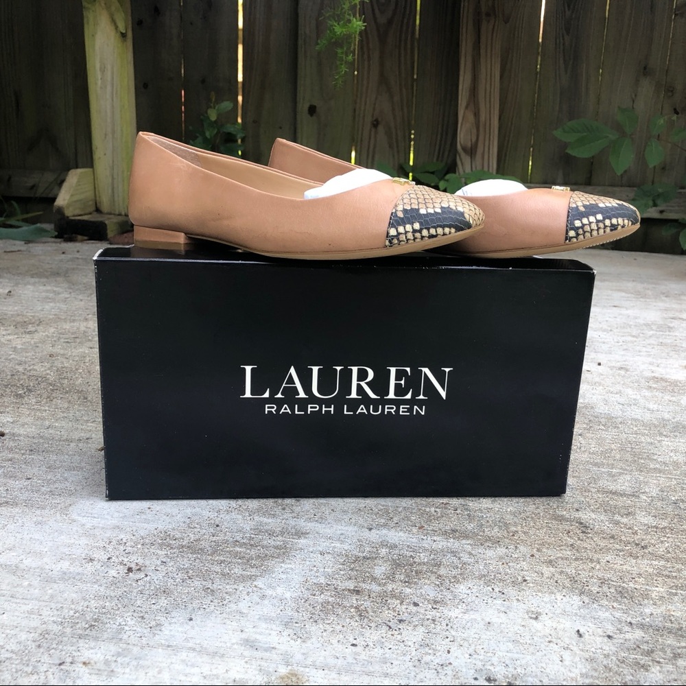Lauren Ralph Lauren Gaines Flats 7.5 Nude